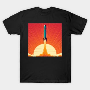 Rocket taking off T-Shirt